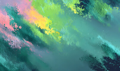 Abstract gainy gradient background teal green retro noise texture summer banner poster backdrop design, copy space