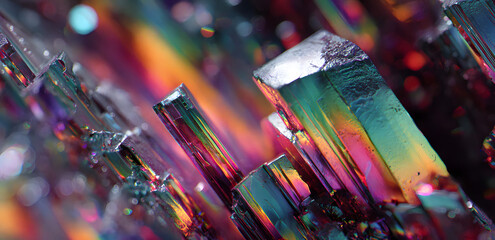 Digital glitch or a distorted video signal, with sharp angles and jagged lines. Abstract composition that evokes a sense of visual chaos.