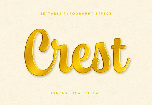 Golden Stamped Gold Text Effect Script Emboss Font