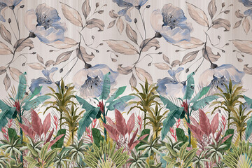 seamless floral pattern with flowers