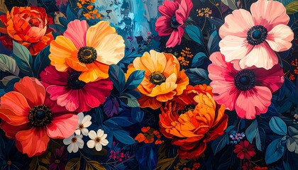 Vibrant floral still life (1)