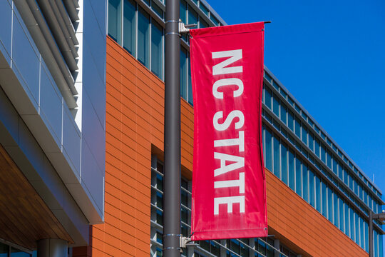NC State Flag on the Campus of North Carolina State University