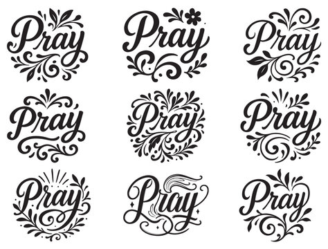 PRAY TYPOGRAPHY