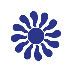 Stylized Flower or Sunburst Shape Design