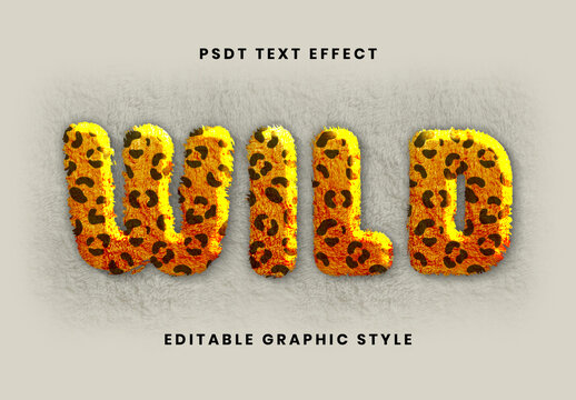 Furry Leopard Text Effect