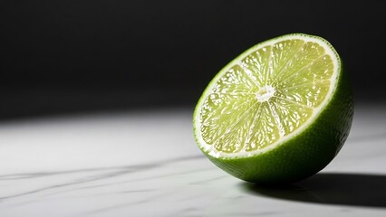 緑のライム半分スライス