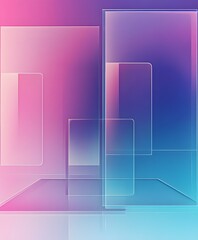 3D glassmorphism background design. Glass overlay effect isolated on abstract background with liquid gradient shapes. Glassmorphism background banner with transparent glass frame template.