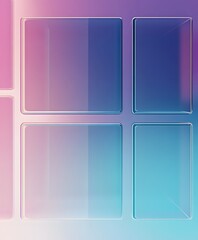 3D glassmorphism background design. Glass overlay effect isolated on abstract background with liquid gradient shapes. Glassmorphism background banner with transparent glass frame template.