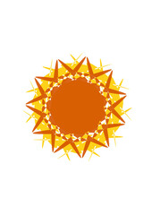 symbole graphique, conception  avec une forme ronde avec deux couleur brun chaleureux, png en transparence