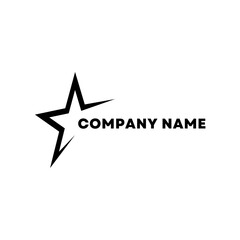 Obraz premium Star logo design for modern branding, creative company identity logo, abstract star symbol logo, professional business logo icon, clean minimal brand logo.