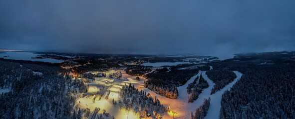 Wintertime in Vuokatti, Sotkamo, Finland