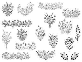 WILDFLOWERS SILHOUETTE