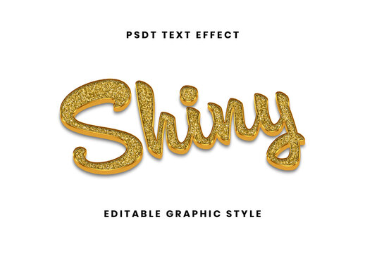Gold Glitter Sparkle Text Effect Shiny Script Font