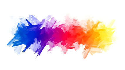 Vibrant multicolor abstract art piece with gradient brush strokes