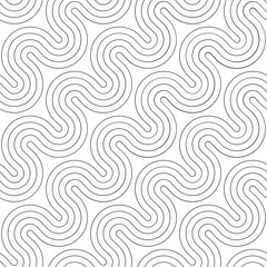 Abstract seamless pattern. Modern geometric background. Fine line grid.