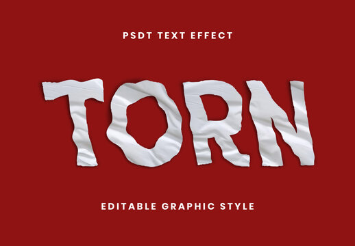 White Fabric Fold Wrinkle Text Effect Silky Wave Font