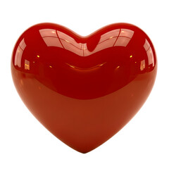 Reflective red heart