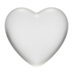 Simple white heart