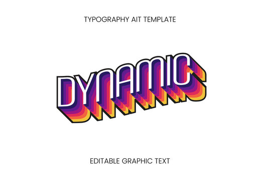 Layered Retro Text Effect