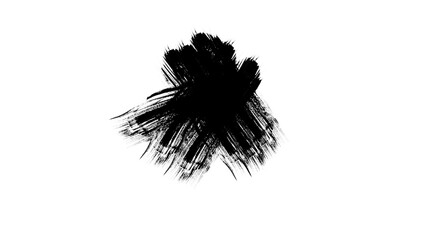 Black brush stroke
