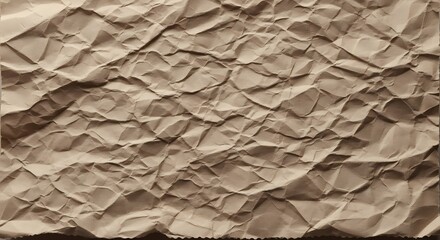 Crumpled Brown Paper Texture