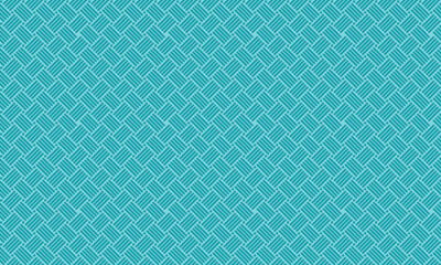 Fototapeta premium Teal Woven Basket Weave Pattern Background vector illustration