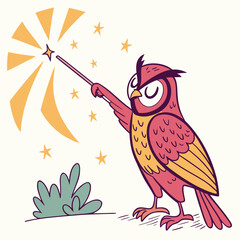 Wizard Owl Spellcaster