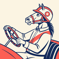 Racing Horse Driver 1