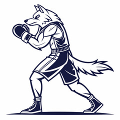 Fototapeta premium Boxer Wolf Champion 1