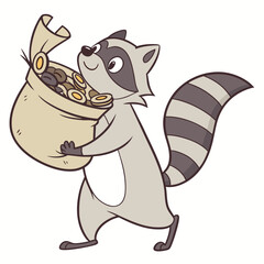 Pirate Raccoon Treasure Hunter 1