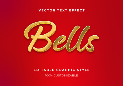 Gold 3D Christmas Text Effect Script Luxury Font