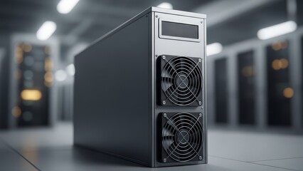 Bitcoin Mining Rig ASIC Server in Data Center Environment
