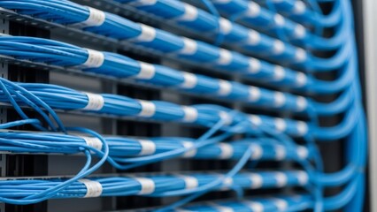 Server Room Network Cables Connectivity Technology Infrastructure 1