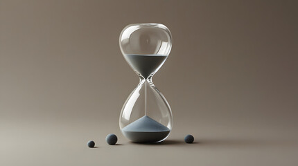a hourglass used for time courting