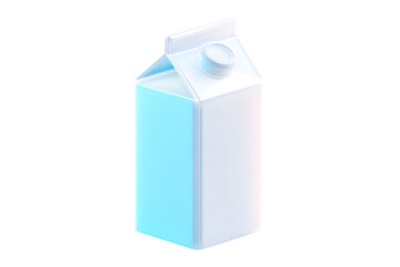 Isometric glass milk carton symbol for clean food branding and UI design.