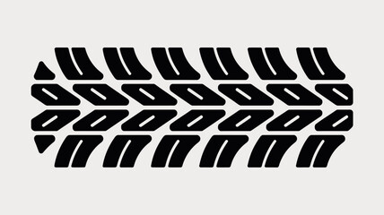 Close-up of black tire tread pattern on white background