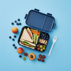 January 2026 Monthly Calendar with Healthy Meal Prep, Lunchbox, and Fitness Accessories