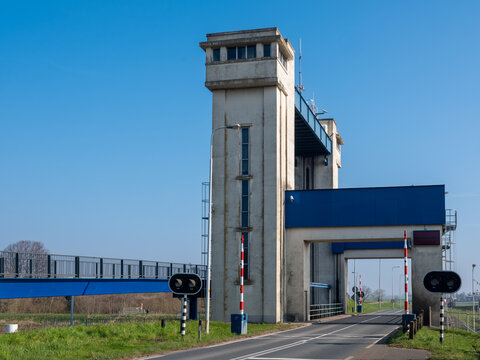 Lock Sint-Andries, Maasdriel, Gelderland province  The Netherlands