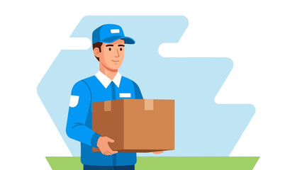 Dedicated courier providing swift package delivery service with a friendly approach to customer care