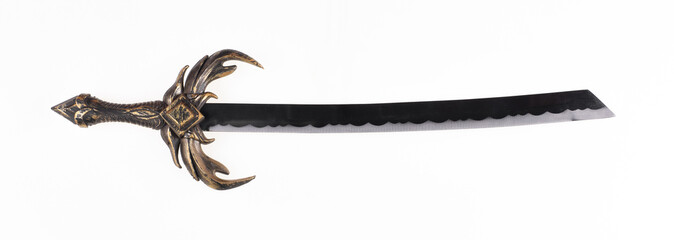 King's sword isolated on white background