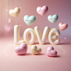 Romantic Valentine&rsquo;s Day Celebration with Loving Couple and Warm Red Aesthetic