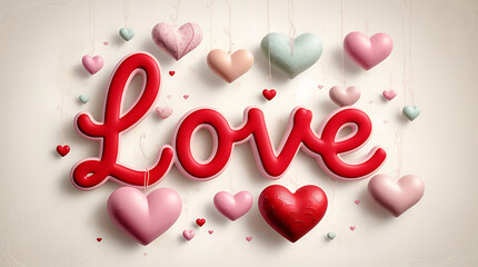 Romantic Valentine&rsquo;s Day Celebration with Loving Couple and Warm Red Aesthetic