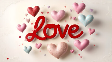 Romantic Valentine&rsquo;s Day Celebration with Loving Couple and Warm Red Aesthetic