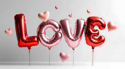 Romantic Valentine&rsquo;s Day Celebration with Loving Couple and Warm Red Aesthetic