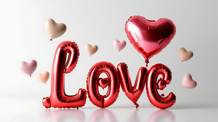 Romantic Valentine&rsquo;s Day Celebration with Loving Couple and Warm Red Aesthetic