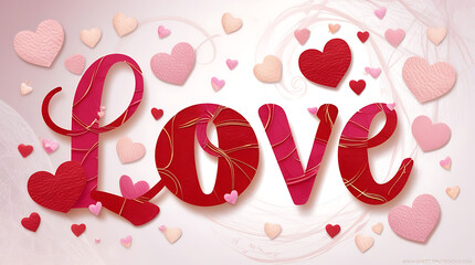 Romantic Valentine&rsquo;s Day Celebration with Loving Couple and Warm Red Aesthetic