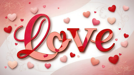 Romantic Valentine&rsquo;s Day Celebration with Loving Couple and Warm Red Aesthetic