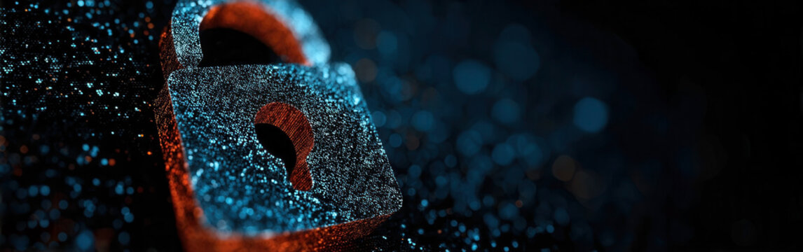 Digital padlock symbolizes robust cybersecurity defenses protecting sensitive data and online privacy.security concept, alarm, data saving, passwords - Powered by Adobe