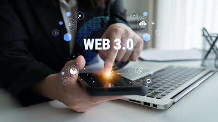 A map of global Web 3.0 decentralized applications and services. The ecosystem includes cryptocurrency, blockchain, and decentralized finance (DeFi). Motif