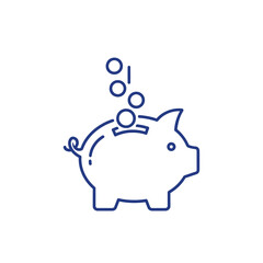 Obraz premium Creative Illustration of a Piggy Bank and Coins for Financial Saving Concept